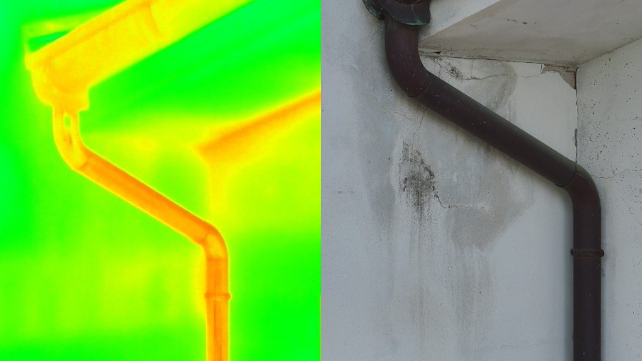 Infiltrazioni rilevate con termografia