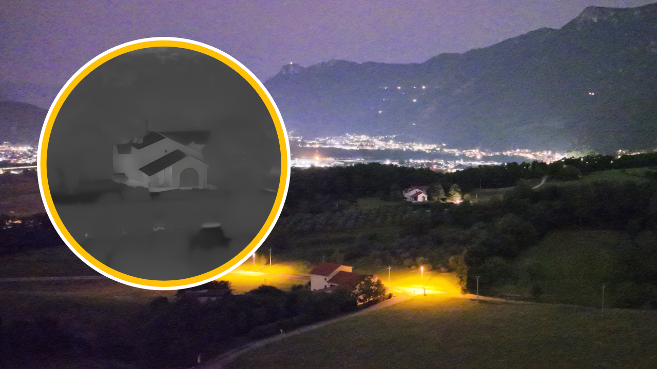 Rilevamento IR a lunga distanza su edifici